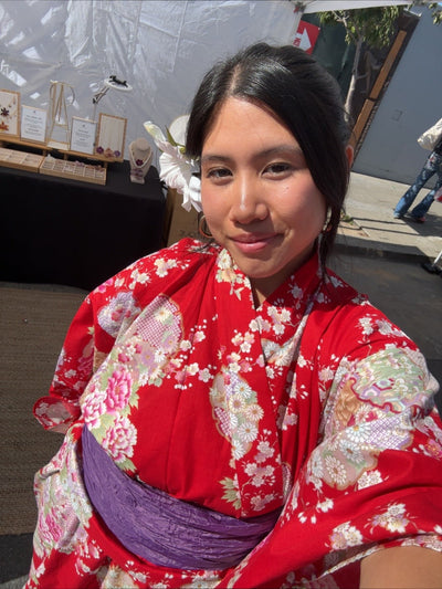 Wearing a Yukata at the Nihonmachi Street Fair!