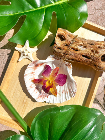 Sophia Orchid Necklace